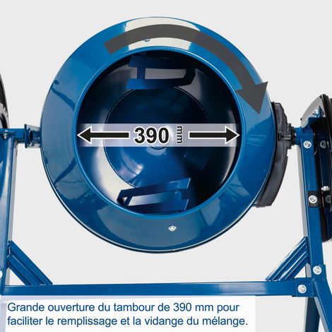 Bétonnière Électrique 160L 650W | Scheppach MIX160 (230V) – Image 4